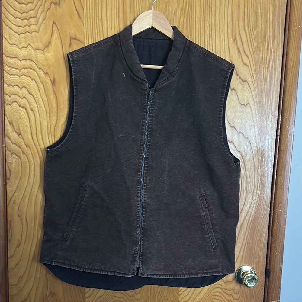 Men's Brown Sleeveless Jacket